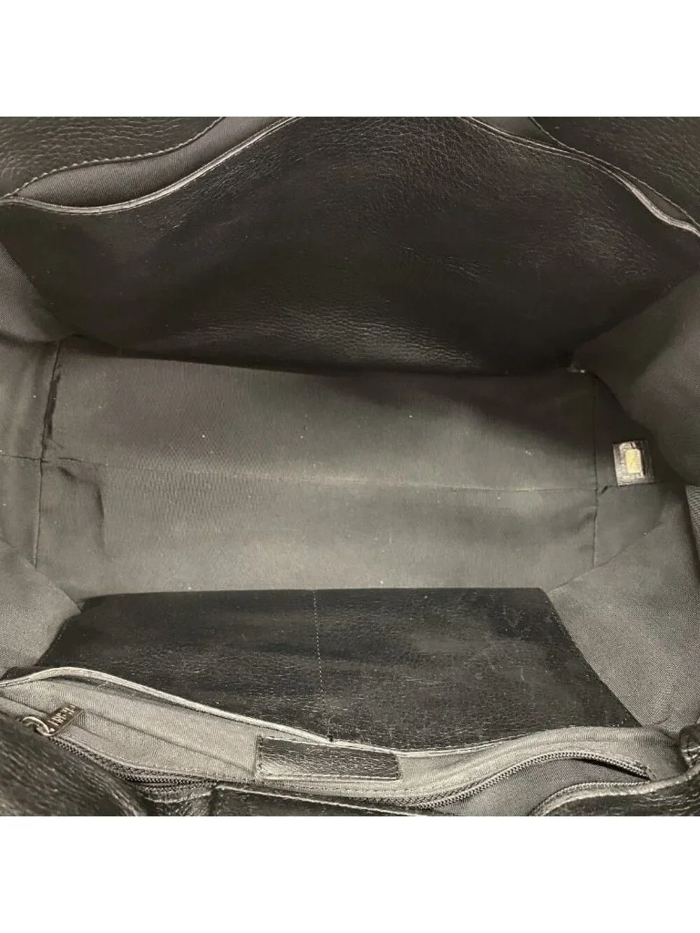 Chanel Tote Quilted Lambskin Black Silver 2-Way